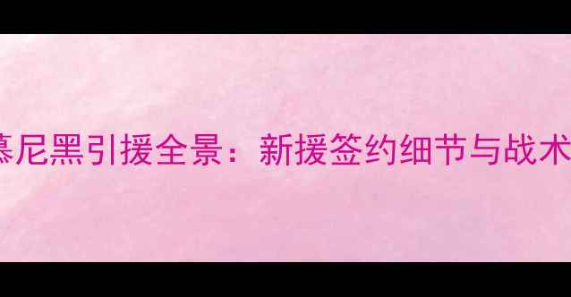 图片 赛季拜仁慕尼黑引援全景：新援签约细节与战术体系重构1