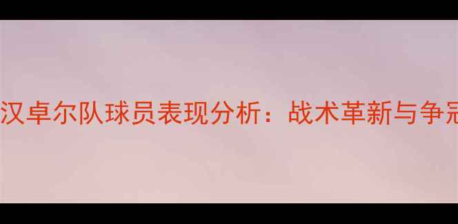 图片 赛季武汉卓尔队球员表现分析：战术革新与争冠之路1