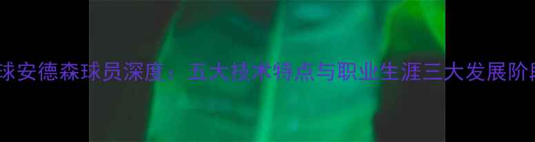 图片 足球安德森球员深度：五大技术特点与职业生涯三大发展阶段2