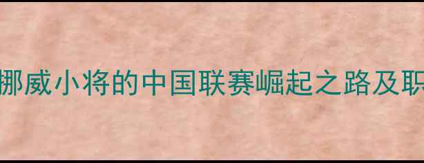 图片 足球新星Kjaer：挪威小将的中国联赛崛起之路及职业发展前景分析1