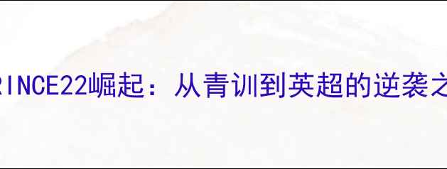 图片 足球新星PRINCE22崛起：从青训到英超的逆袭之路及技术1