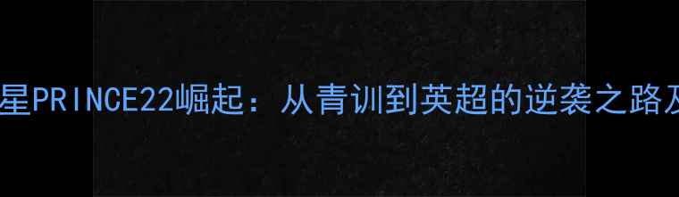 图片 足球新星PRINCE22崛起：从青训到英超的逆袭之路及技术2