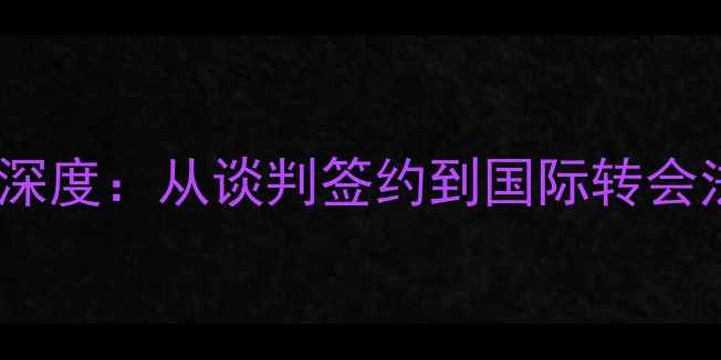 图片 足球球员转会全流程深度：从谈判签约到国际转会法律指南（最新版）1