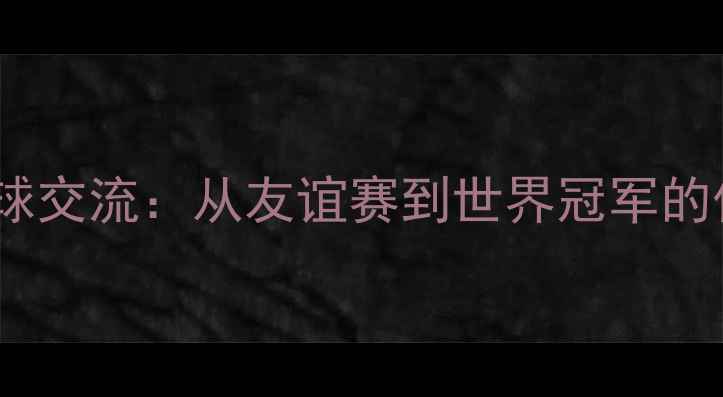 图片 跨国乒乓球交流：从友谊赛到世界冠军的传奇之路1