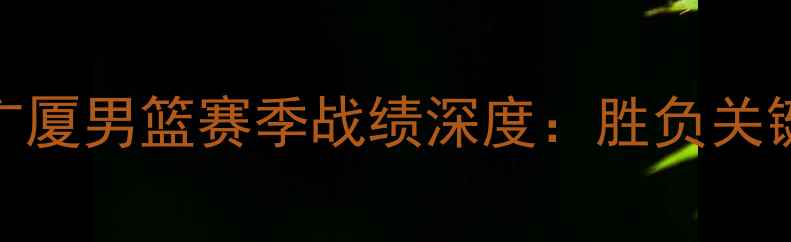 图片 辽宁男篮vs广厦男篮赛季战绩深度：胜负关键与未来展望