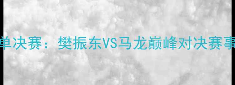 图片 里约奥运会乒乓球男单决赛：樊振东VS马龙巅峰对决赛事亮点与历史性时刻全