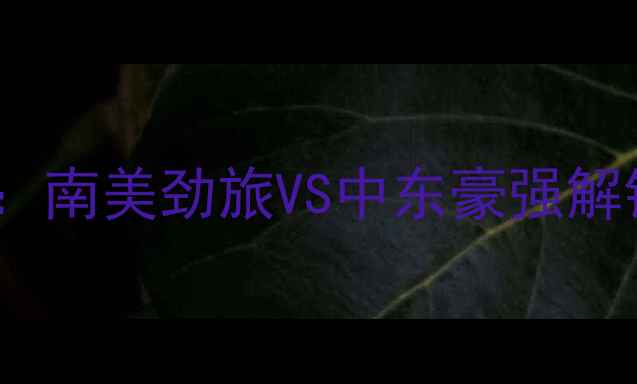 图片 阿瓦伊vs桑托斯深度：南美劲旅VS中东豪强解锁解放者杯巅峰对决2