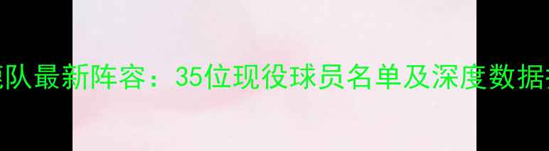 图片 雄鹿队最新阵容：35位现役球员名单及深度数据报告