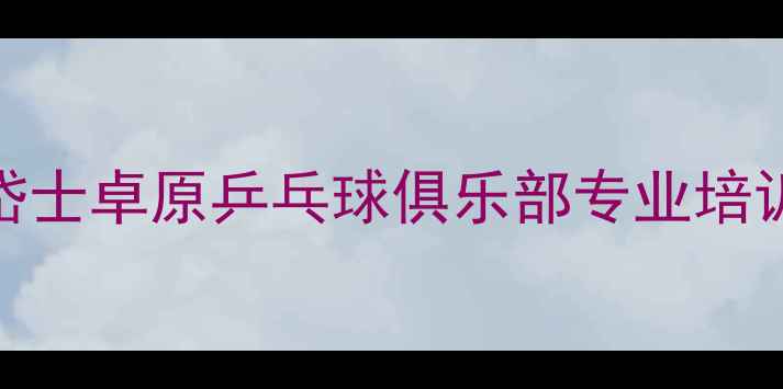 图片 零基础也能学会！岱士卓原乒乓球俱乐部专业培训+成人课程全攻略1