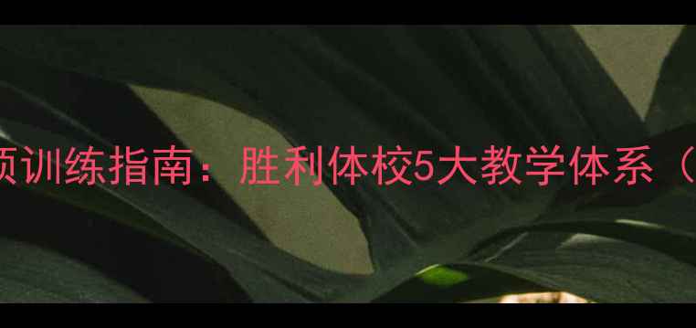 图片 青少年羽毛球专项训练指南：胜利体校5大教学体系（附全年课程表）2