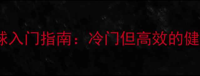 图片 青少年羽毛球入门指南：冷门但高效的健身减肥运动2