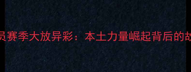 图片 青岛CBA球员赛季大放异彩：本土力量崛起背后的故事与数据2