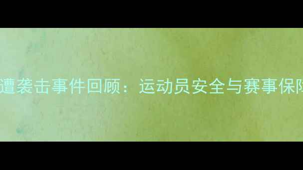 图片 韩国冰球队员遭袭击事件回顾：运动员安全与赛事保障如何加强？2