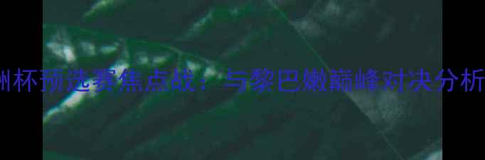 图片 韩国男足亚洲杯预选赛焦点战：与黎巴嫩巅峰对决分析及赛事前瞻1