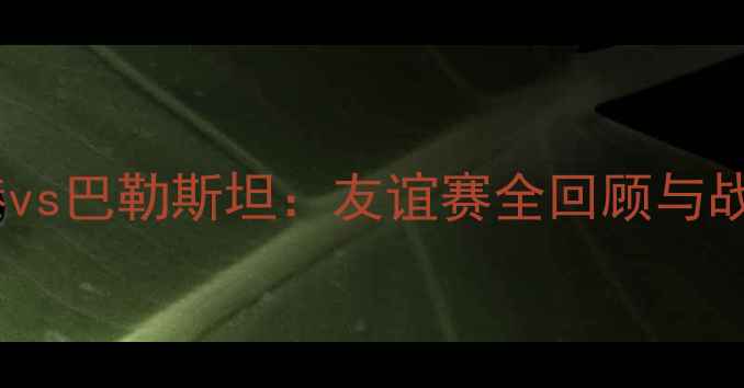 图片 香港vs巴勒斯坦：友谊赛全回顾与战术1