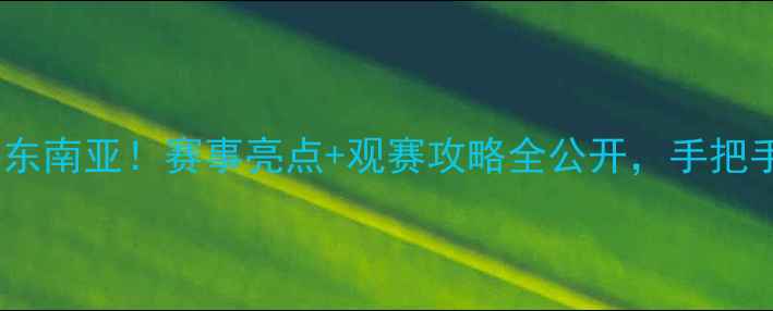 图片 香港羽毛球公开赛燃爆东南亚！赛事亮点+观赛攻略全公开，手把手教你抢票看顶流选手1