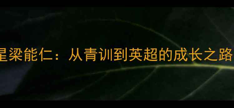 图片 香港足球新星梁能仁：从青训到英超的成长之路与职业启示1