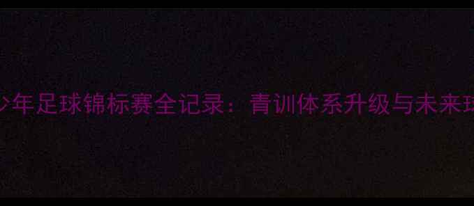 图片 香港青少年足球锦标赛全记录：青训体系升级与未来球星崛起