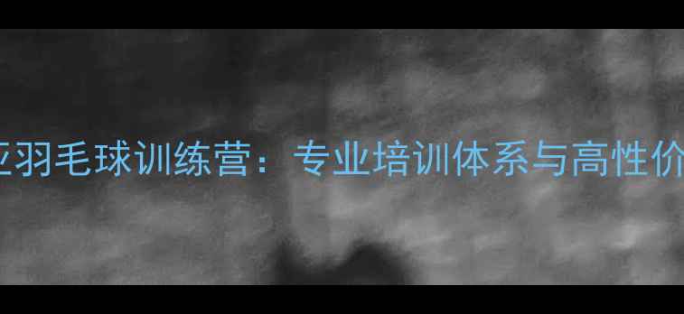 图片 马来西亚羽毛球训练营：专业培训体系与高性价比课程2