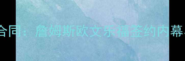 图片 骑士队天价合同：詹姆斯欧文乐福签约内幕与未来隐患2