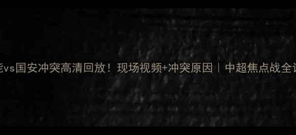图片 鲁能vs国安冲突高清回放！现场视频+冲突原因｜中超焦点战全记录