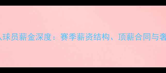 图片 鹈鹕队球员薪金深度：赛季薪资结构、顶薪合同与奢侈税1