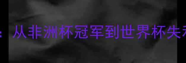 图片 🌍埃及足球传奇：从非洲杯冠军到世界杯失利，30年起伏史1