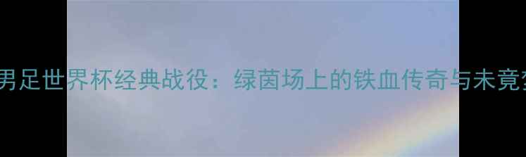 图片 🌟伊朗男足世界杯经典战役：绿茵场上的铁血传奇与未竟梦想🌟1