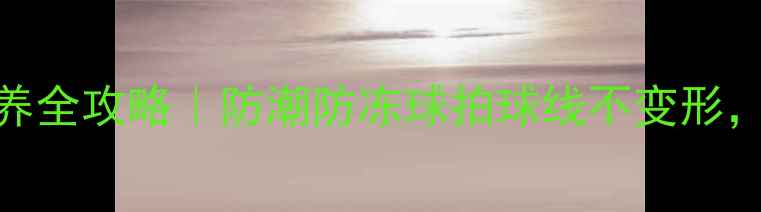 图片 🌟冬季羽毛球保养全攻略｜防潮防冻球拍球线不变形，球速稳如春日！