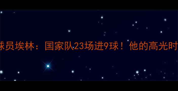 图片 🌟冰岛男足27号球员埃林：国家队23场进9球！他的高光时刻与幕后故事🌟1
