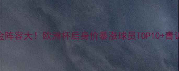 图片 🌟瑞士足球黄金阵容大！欧洲杯后身价暴涨球员TOP10+青训秘籍大公开🔥