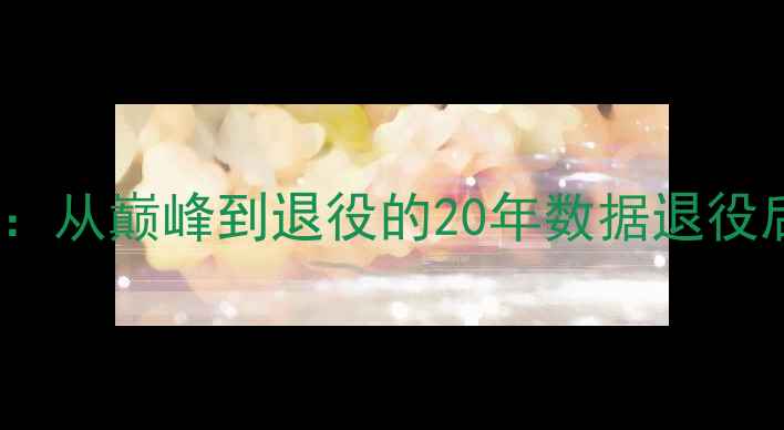 图片 🏀NBA传奇老将生涯全：从巅峰到退役的20年数据退役后转型教练的励志故事