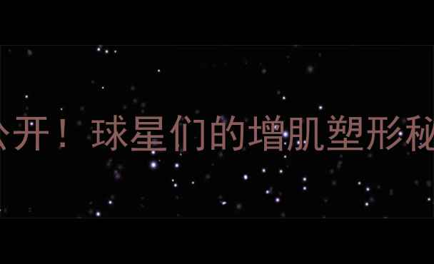 图片 🏀NBA球星健身全公开！球星们的增肌塑形秘籍（附训练计划）