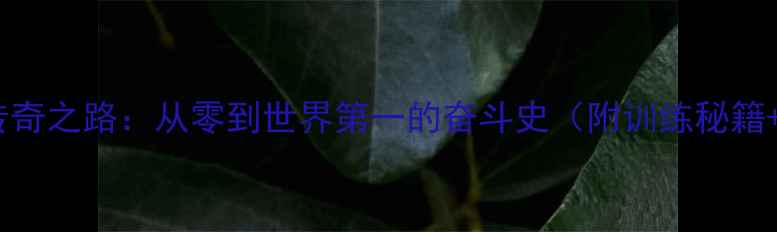 图片 🏆中国乒乓球的传奇之路：从零到世界第一的奋斗史（附训练秘籍+经典赛事回顾）2