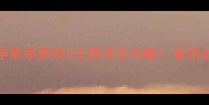 图片 🏆亚冠联赛赛季最新赛程+比赛地全攻略！看球必看观赛指南🌍