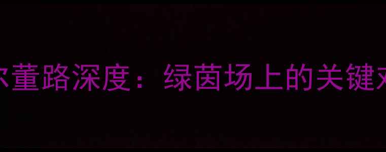 图片 🏆国足vs卡塔尔董路深度：绿茵场上的关键对决与战术博弈