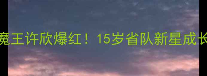 图片 🏆江苏小魔王许欣爆红！15岁省队新星成长全记录🎾