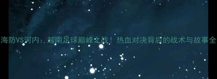 图片 🏆海防VS河内：越南足球巅峰之战！热血对决背后的战术与故事全🔥