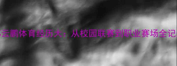 图片 🏆郭云鹏体育经历大：从校园联赛到职业赛场全记录🏅