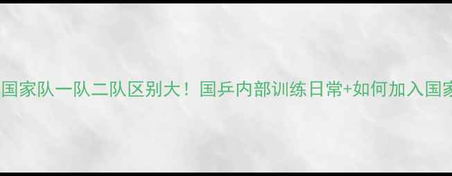 图片 🏓乒乓球国家队一队二队区别大！国乒内部训练日常+如何加入国家队？🏆1
