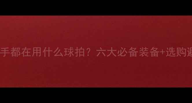 图片 🏓乒乓球国手都在用什么球拍？六大必备装备+选购避坑指南！1