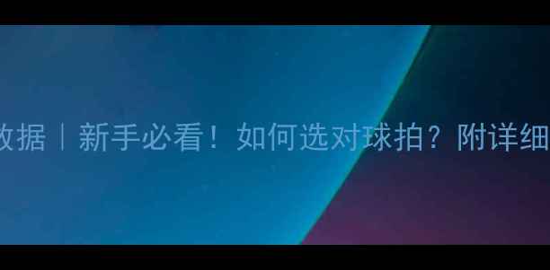 图片 🏓乒乓球球拍数据｜新手必看！如何选对球拍？附详细参数对比表🔥2