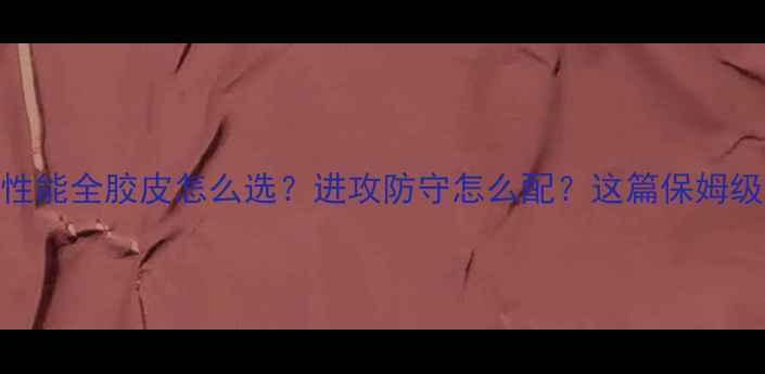图片 🏓新手必看！乒乓球胶皮性能全胶皮怎么选？进攻防守怎么配？这篇保姆级攻略让你少走3年弯路！2
