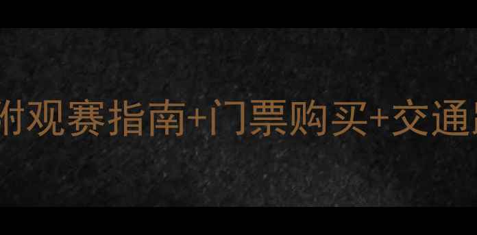 图片 🏟️上海近期足球赛事全攻略！附观赛指南+门票购买+交通路线，手把手教你玩转绿茵盛宴1