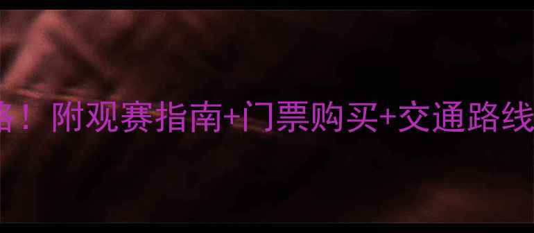 图片 🏟️上海近期足球赛事全攻略！附观赛指南+门票购买+交通路线，手把手教你玩转绿茵盛宴2