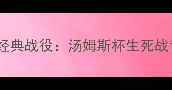图片 🏸2005林丹羽毛球经典战役：汤姆斯杯生死战背后的热血与传奇1