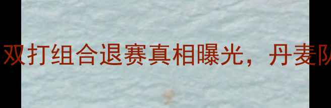 图片 🏸丹麦羽毛球女双赛前突发伤病！双打组合退赛真相曝光，丹麦队如何调整策略应对汤姆斯杯？🏆2