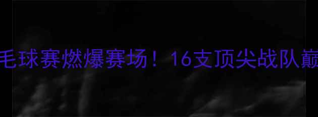 图片 🏸冠军联盟杭州全明星羽毛球赛燃爆赛场！16支顶尖战队巅峰对决，速看购票攻略！