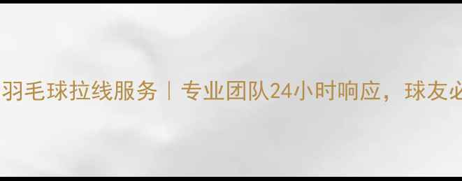 图片 🏸厦门灌口羽毛球拉线服务｜专业团队24小时响应，球友必备指南🏸2