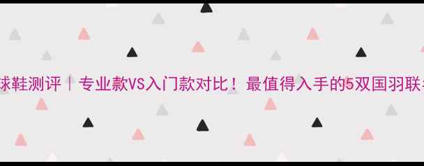 图片 🏸威肯羽毛球鞋测评｜专业款VS入门款对比！最值得入手的5双国羽联名款大公开2